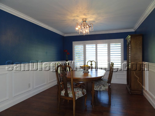 Crown molding, Wainscoting, Doorways, Window casing